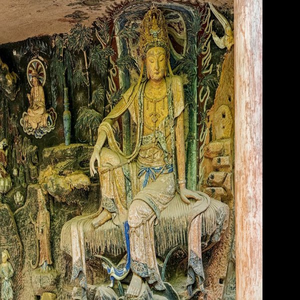 毗卢洞石刻造像 - 图片4